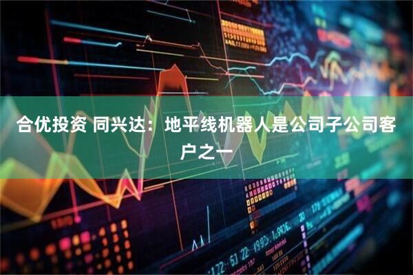 合优投资 同兴达：地平线机器人是公司子公司客户之一